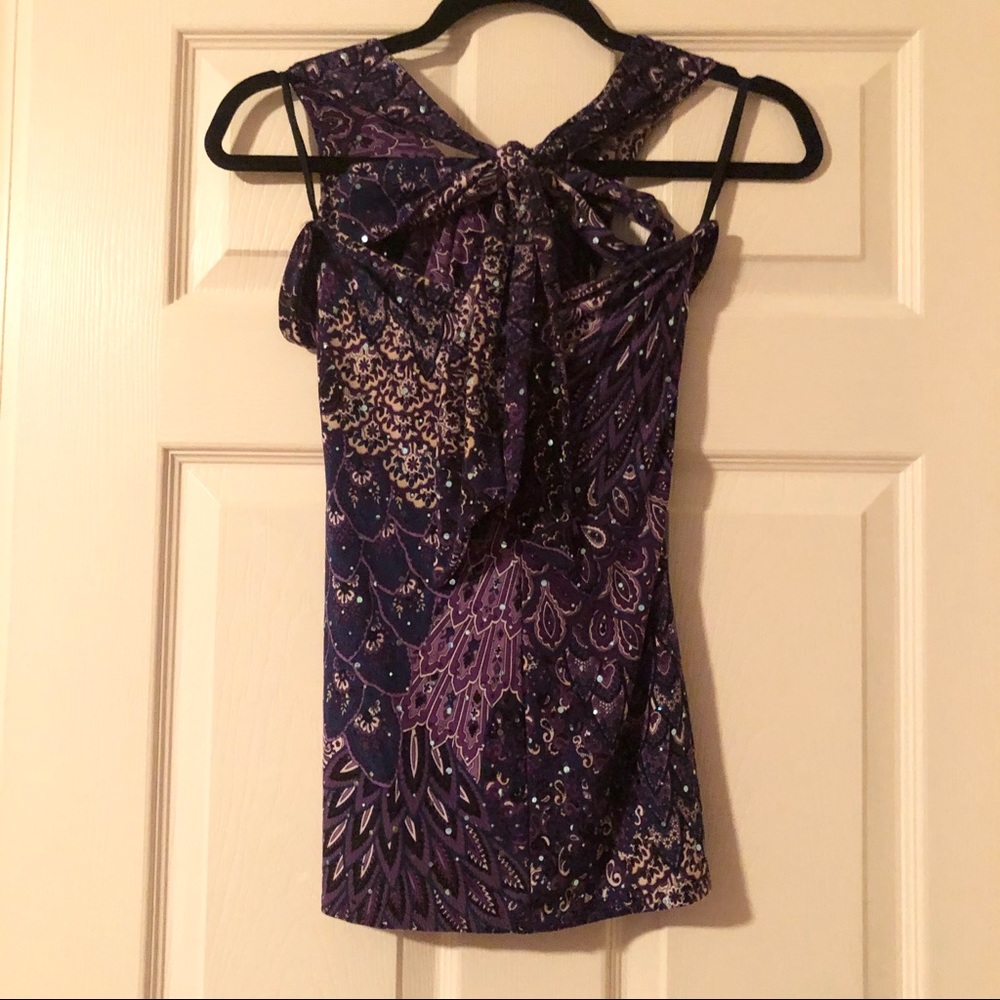 Multi-print Halter Top - Picture 4 of 4
